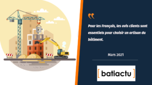Batiactu reprend l’enquête IFOP / Plus que PRO 2021 sur les avis clients dans le bâtiment